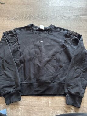 Nike Dri-FIT Cropped Sweatshirt Women’s Medium Black
